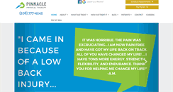 Desktop Screenshot of pinnaclephysicaltherapy.org