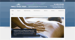 Desktop Screenshot of pinnaclephysicaltherapy.com